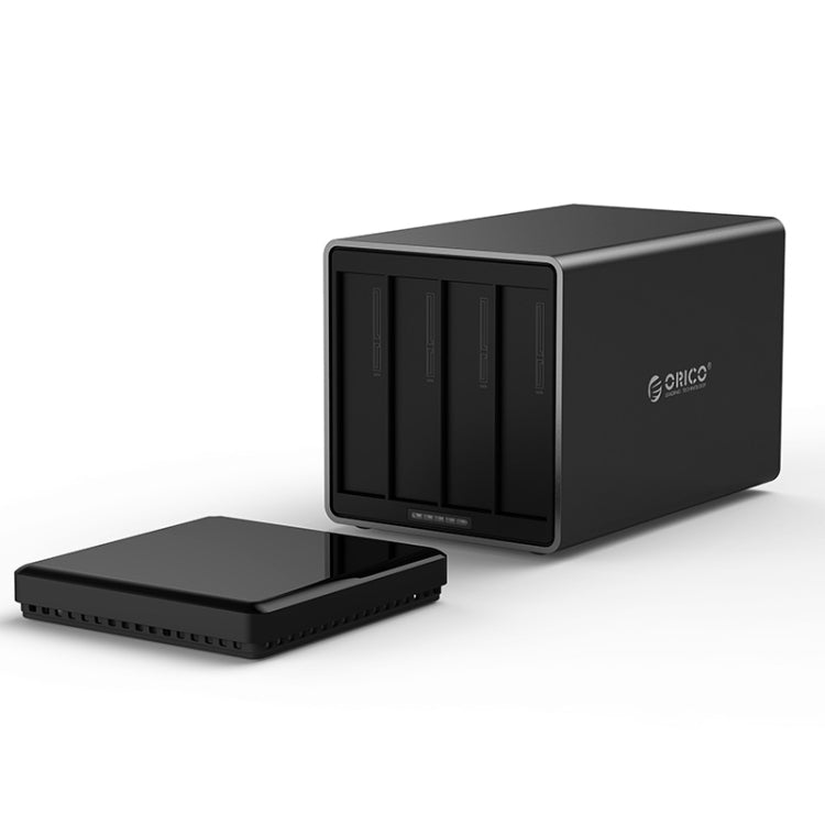 ORICO NS400-U3 4-bay USB 3.0 Type-B ไปยัง SATA ฮาร์ดดิสก์ภายนอกกล่องเก็บของเคสฮาร์ดไดรฟ์ Dock สำหรับ 3.5 นิ้ว SATA HDD รองรับโปรโตคอล UASP, USB 3.0 Type-B to SATA