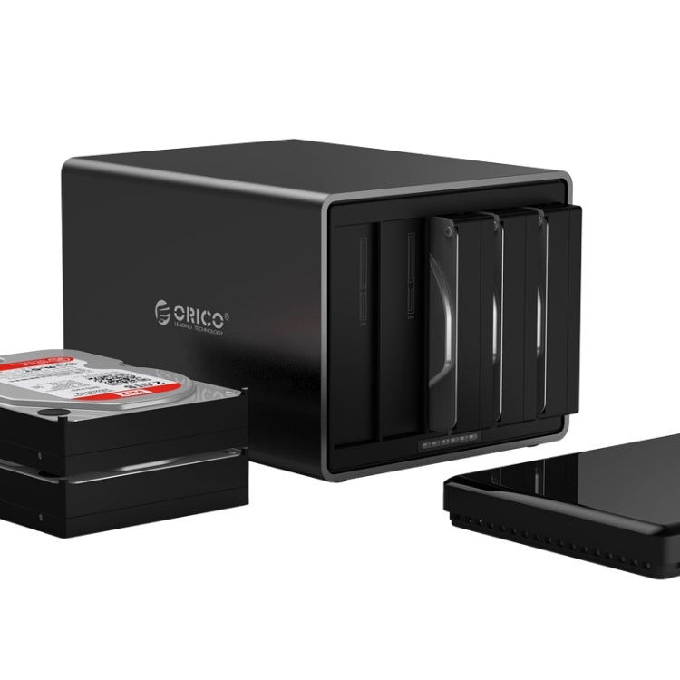 ORICO NS500-RC3 5-bay USB-C / Type-C 3.1 ไปยัง SATA ฮาร์ดดิสก์ภายนอกกล่องเก็บของ เคส แท่นวางฮาร์ดไดรฟ์พร้อม Raid สำหรับ HDD SATA ขนาด 3.5 นิ้วรองรับโปรโตคอล UASP, USB 3.1 Type-C to SATA with Raid