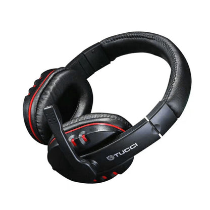 TUCCI X6 ชุดหูฟังสำหรับเล่นเกมพีซีสเตอริโอ Super Bass พร้อมไมโครโฟน, X6
