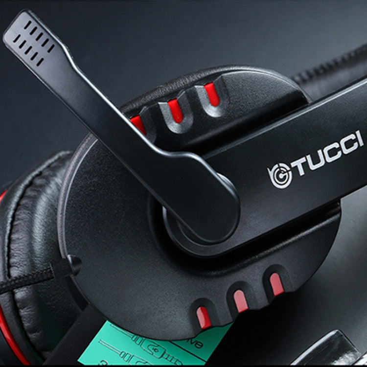 TUCCI X6 ชุดหูฟังสำหรับเล่นเกมพีซีสเตอริโอ Super Bass พร้อมไมโครโฟน, X6