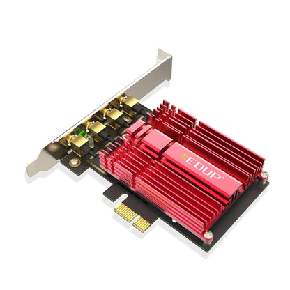 EDUP 9633-800 AC1900Mbps 2.4GHz และ 5GHz Dual Band อะแดปเตอร์ PCI-Express 4 เสาอากาศการ์ดเครือข่ายภายนอก, AC1900Mbps