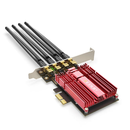 EDUP 9633-800 AC1900Mbps 2.4GHz และ 5GHz Dual Band อะแดปเตอร์ PCI-Express 4 เสาอากาศการ์ดเครือข่ายภายนอก, AC1900Mbps