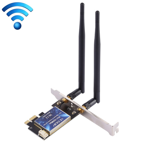 EDUP EP-9620 2 ใน 1 AC1200Mbps 2.4GHz และ 5.8GHz Dual Band PCI-E 2 เสาอากาศ WiFi อะแดปเตอร์การ์ดเครือข่ายภายนอก + บลูทูธ, EP-9620 1200Mbps (2 in 1)