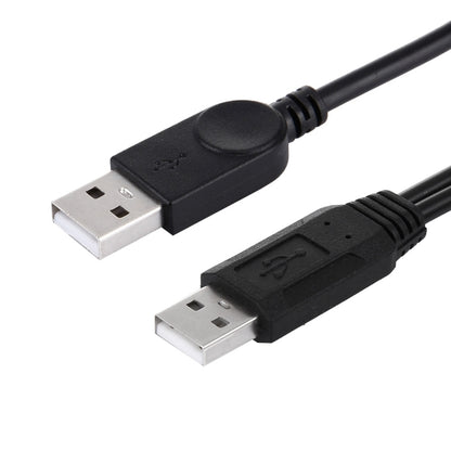 2 in 1 USB 2.0 ชาย 2 สาย USB ชายคู่สำหรับคอมพิวเตอร์ / แล็ปท็อป ความยาว: 50 ซม., USB 2.0 AM to 2 USB 2.0 AM
