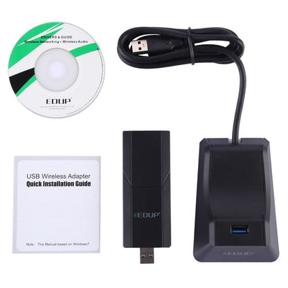 EDUP EP-AC1675 AC1900Mbps 2.4GHz และ 5.8GHz Dual Band USB3.0 WiFi Adapter การ์ดเครือข่ายภายนอก, EP-AC1675