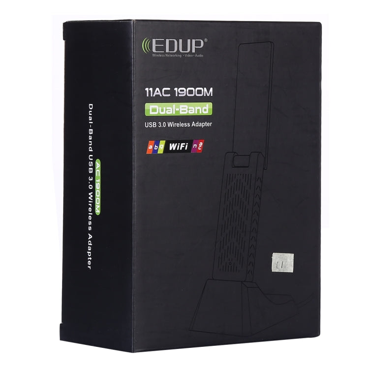 EDUP EP-AC1675 AC1900Mbps 2.4GHz และ 5.8GHz Dual Band USB3.0 WiFi Adapter การ์ดเครือข่ายภายนอก, EP-AC1675