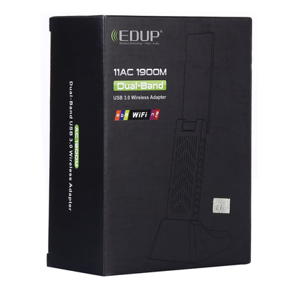 EDUP EP-AC1675 AC1900Mbps 2.4GHz และ 5.8GHz Dual Band USB3.0 WiFi Adapter การ์ดเครือข่ายภายนอก, EP-AC1675