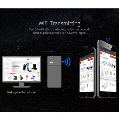 COMFAST CF-WU815N 150Mbps มินิไร้สาย USB 2.0 ไดร์เวอร์ฟรีอะแดปเตอร์ WiFi การ์ดเครือข่ายภายนอก, CF-WU815N