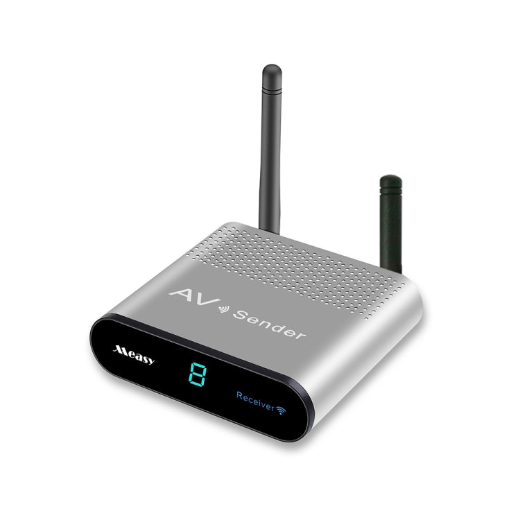 Measy AV240 เครื่องส่งและรับสัญญาณเสียง / วิดีโอไร้สาย 2.4GHz พร้อมฟังก์ชั่นส่งกลับอินฟราเรด ระยะการส่งข้อมูล: 400 ม., AV240 Silver