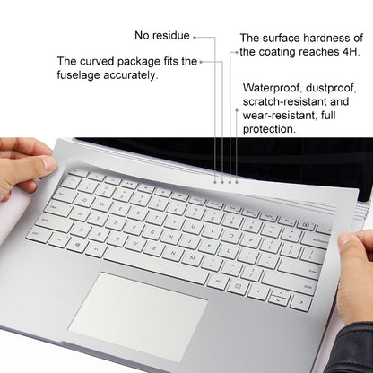 ชุดสติกเกอร์ฟิล์มป้องกันเปลือกโน้ตบุ๊ค 4 in 1 สำหรับ Microsoft Surface Book 2 15 นิ้ว