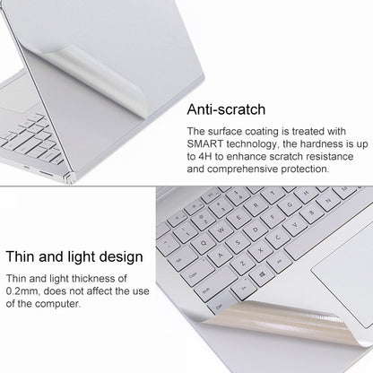 ชุดสติกเกอร์ฟิล์มป้องกันเปลือกโน้ตบุ๊ค 4 in 1 สำหรับ Microsoft Surface Book 2 15 นิ้ว