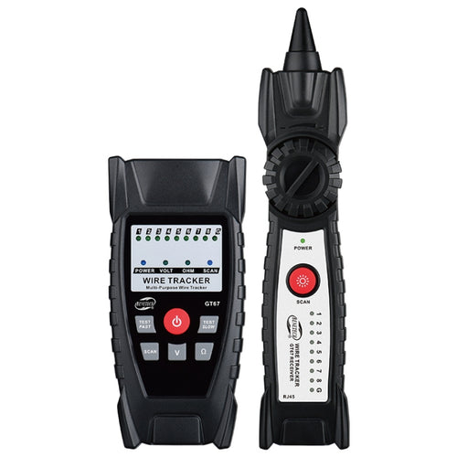 BENETECH GT67 RJ11 / RJ45 เครื่องทดสอบสายเคเบิลมัลติฟังก์ชั่น Line Finder Net Cable Detector, GT67 Cable Detector