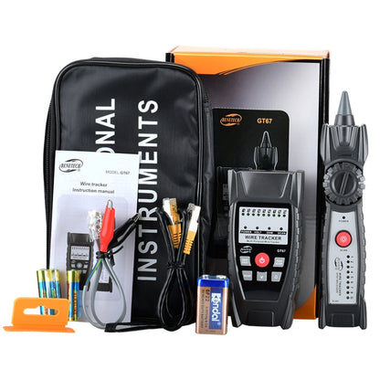 BENETECH GT67 RJ11 / RJ45 เครื่องทดสอบสายเคเบิลมัลติฟังก์ชั่น Line Finder Net Cable Detector, GT67 Cable Detector