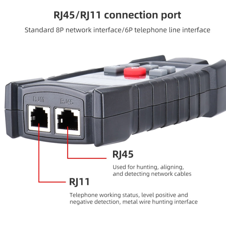 BENETECH GT67 RJ11 / RJ45 เครื่องทดสอบสายเคเบิลมัลติฟังก์ชั่น Line Finder Net Cable Detector, GT67 Cable Detector
