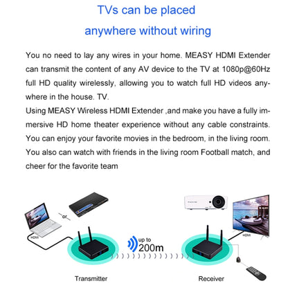 Measy FHD686-2 Full HD 1080P 3D 2.4GHz / 5.8GHz ไร้สาย HD อินเทอร์เฟซมัลติมีเดีย Extender 1 เครื่องส่ง + 2 เครื่องรับ, ระยะการส่ง: 200m, FHD686-2 (US Plug), FHD686-2 (AU Plug), FHD686-2 (EU Plug), FHD686-2 (UK Plug)