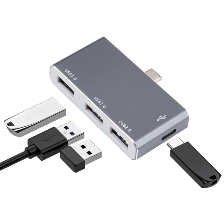 USB-C / Type-C ถึง OTG 4 พอร์ต Type-C USB 3.0 อะแดปเตอร์ USB 2.0 HUB