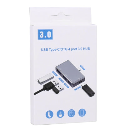 USB-C / Type-C ถึง OTG 4 พอร์ต Type-C USB 3.0 อะแดปเตอร์ USB 2.0 HUB