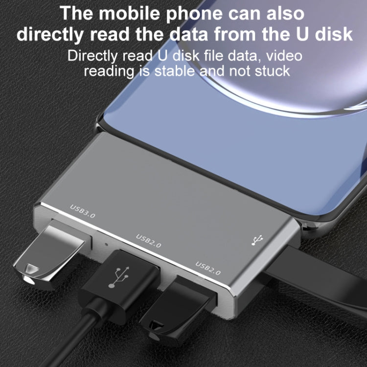 USB-C / Type-C ถึง OTG 4 พอร์ต Type-C USB 3.0 อะแดปเตอร์ USB 2.0 HUB