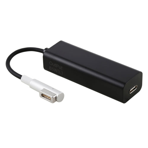 AnyWatt 85W USB-C / Type-C Female ถึง 5 Pin MagSafe 1 Male L Head Series Charge Adapter Converter สำหรับ MacBook, 85W Black