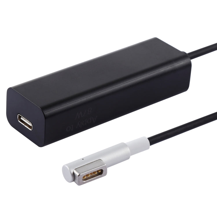 AnyWatt 85W USB-C / Type-C Female ถึง 5 Pin MagSafe 1 Male L Head Series Charge Adapter Converter สำหรับ MacBook, 85W Black