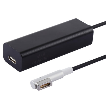 AnyWatt 85W USB-C / Type-C Female ถึง 5 Pin MagSafe 1 Male L Head Series Charge Adapter Converter สำหรับ MacBook, 85W Black