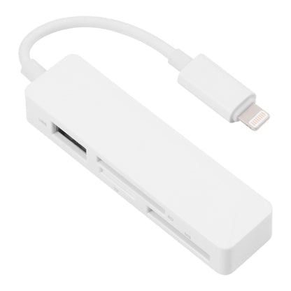 เครื่องอ่านการ์ดมัลติฟังก์ชั่น 4 in 1 MS + SD + TF + USB2.0 สำหรับอุปกรณ์ 8 พิน, 8 Pin