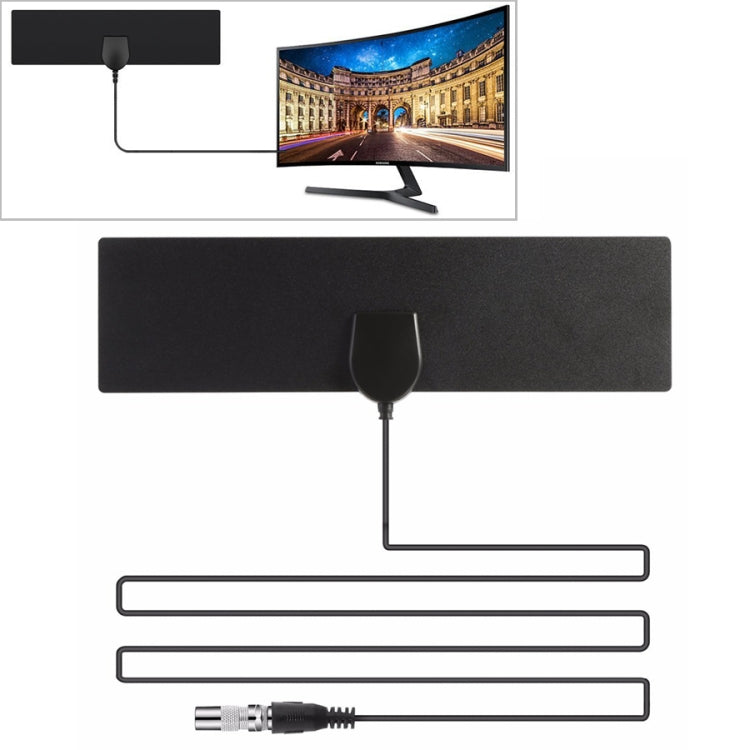 25 ไมล์ 28dBi HIGH GAIN Aขยายดิจิตอล HDTV เสาอากาศทีวีในร่มกลางแจ้ง 3.7 M COAXIAL CABLE และอะแดปเตอร์ IEC, 25 Miles 28dBi