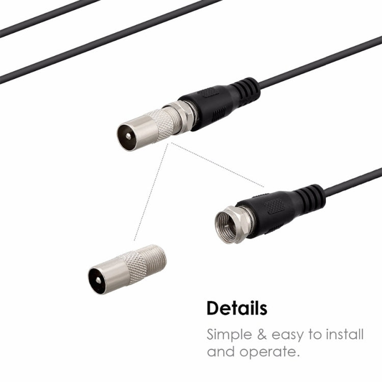 25 ไมล์ 28dBi HIGH GAIN Aขยายดิจิตอล HDTV เสาอากาศทีวีในร่มกลางแจ้ง 3.7 M COAXIAL CABLE และอะแดปเตอร์ IEC, 25 Miles 28dBi