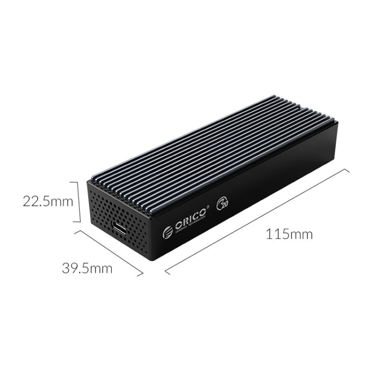 ORICO M2PVC3-G20-GY-BP USB3.2 20Gbps M.2 NVMe SSD กล่องหุ้ม, M2PVC3-G20-GY-BP