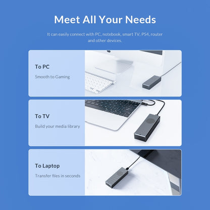 ORICO M2PVC3-G20-GY-BP USB3.2 20Gbps M.2 NVMe SSD กล่องหุ้ม, M2PVC3-G20-GY-BP