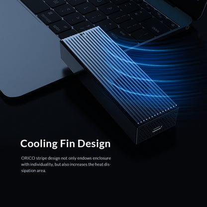 ORICO M2PVC3-G20-GY-BP USB3.2 20Gbps M.2 NVMe SSD กล่องหุ้ม, M2PVC3-G20-GY-BP