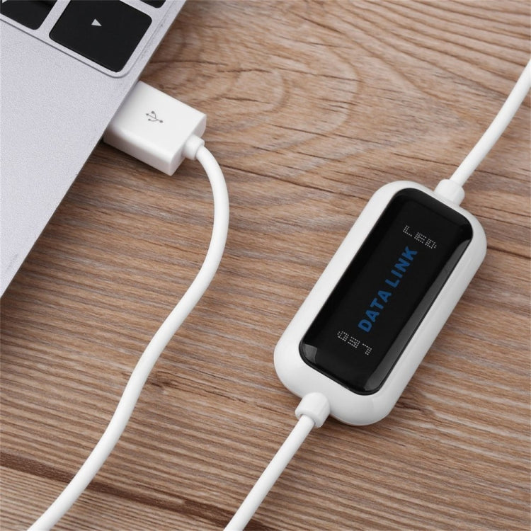 USB ความเร็วสูงจากพีซีไปยังพีซีออนไลน์แบ่งปันดาต้าลิงค์สายเคเบิลสะพานถ่ายโอนไฟล์โดยตรงสุทธิ ความยาว: 1.75 ม