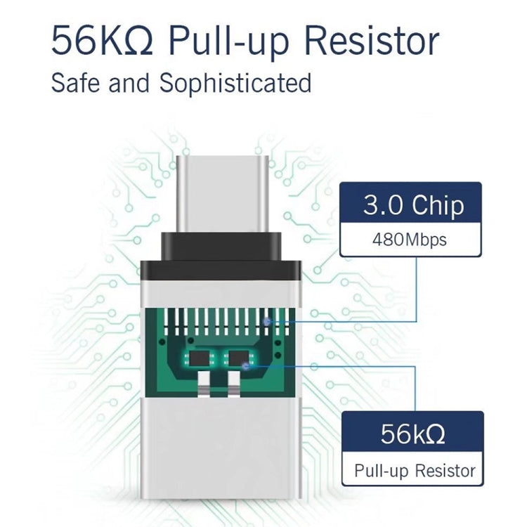 อลูมิเนียมอัลลอยด์ USB-C / Type-C 3.1 ชายกับ USB 3.0 หญิงข้อมูล / อะแดปเตอร์ชาร์จ