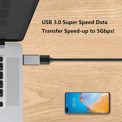 อลูมิเนียมอัลลอยด์ USB-C / Type-C 3.1 ชายกับ USB 3.0 หญิงข้อมูล / อะแดปเตอร์ชาร์จ