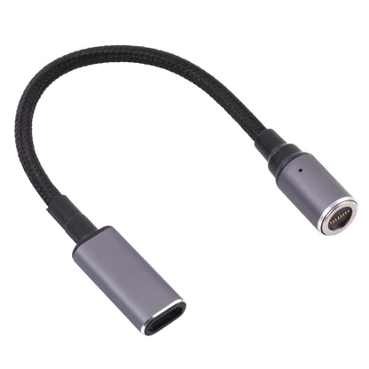 USB-C / Type-C หญิงถึง 8 พินแม่เหล็ก DC หัวกลมปลั๊กอะแดปเตอร์ชาร์จฟรี, Type-C to Magnetic Round Head