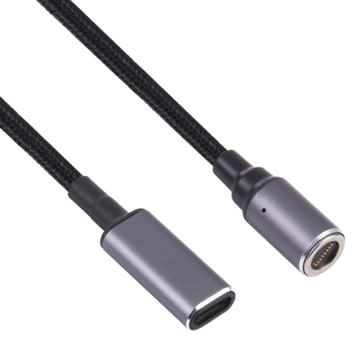 USB-C / Type-C หญิงถึง 8 พินแม่เหล็ก DC หัวกลมปลั๊กอะแดปเตอร์ชาร์จฟรี, Type-C to Magnetic Round Head