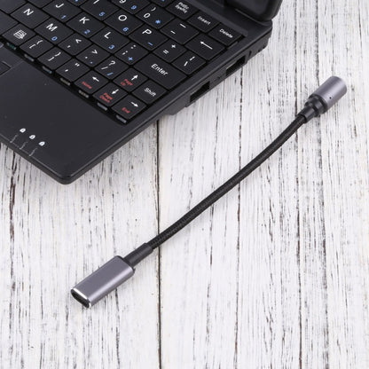 USB-C / Type-C หญิงถึง 8 พินแม่เหล็ก DC หัวกลมปลั๊กอะแดปเตอร์ชาร์จฟรี, Type-C to Magnetic Round Head