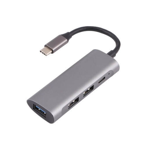 T-811 4 in 1 USB-C / Type-C ถึง 3 USB 3.0 + USB-C / Type-C พอร์ต HUB Docking Station, T-811