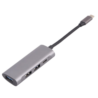 T-811 4 in 1 USB-C / Type-C ถึง 3 USB 3.0 + USB-C / Type-C พอร์ต HUB Docking Station, T-811