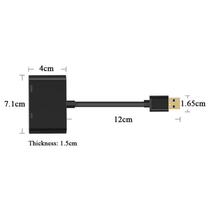 5201B 2 ใน 1 USB 3.0 เป็น VGA + HDMI HD ตัวแปลงวิดีโอ, 5201B Black, 5201B Silver