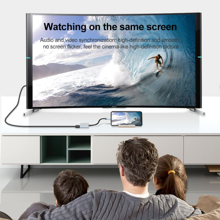 2 in 1 USB-C / Type-C ถึง 2 x HDTV พอร์ตอะแดปเตอร์ HUB, 2 in 1