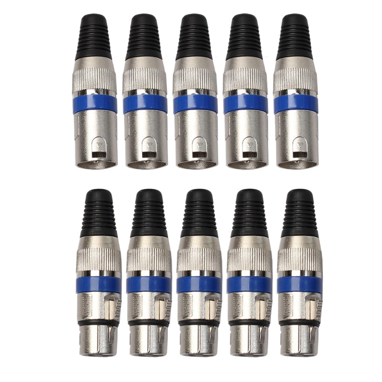 5 คู่ปลั๊ก XLR ชาย + หญิงแจ็คไมค์แจ็คปลั๊ก SOCKET CONNECTOR, 5 Pairs