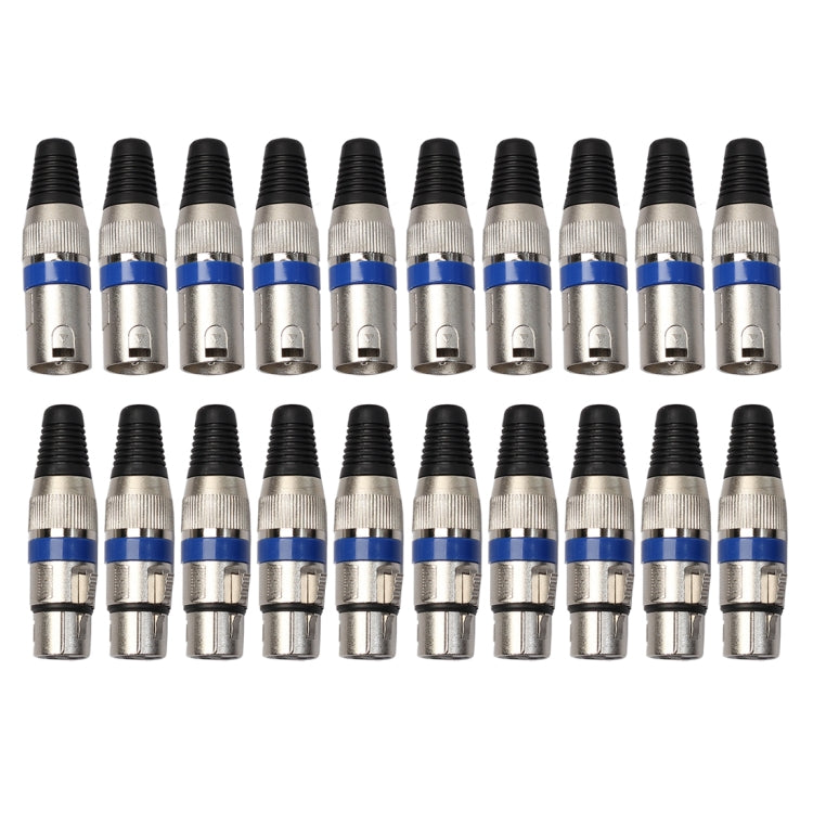 10 คู่ปลั๊ก XLR ชาย + หญิงแจ็คไมค์แจ็คปลั๊ก SOCKET CONNECTOR, 10 Pairs