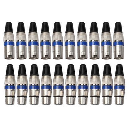 10 คู่ปลั๊ก XLR ชาย + หญิงแจ็คไมค์แจ็คปลั๊ก SOCKET CONNECTOR, 10 Pairs