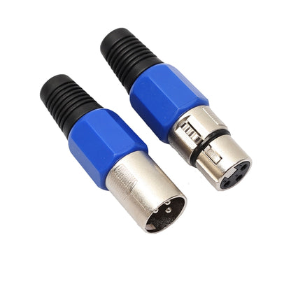5 คู่โลหะหญิงชาย XLR 3 พินแจ็คซ็อกเก็ตปลั๊กตัวเชื่อมต่อเสียง, 5 Pairs