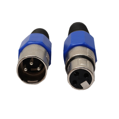 5 คู่โลหะหญิงชาย XLR 3 พินแจ็คซ็อกเก็ตปลั๊กตัวเชื่อมต่อเสียง, 5 Pairs