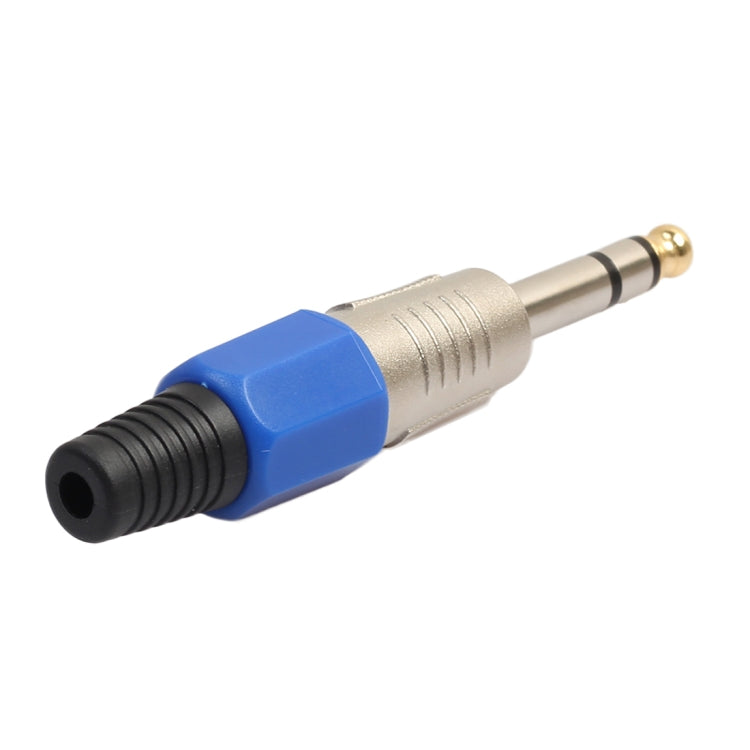 2 ชิ้น 6.35 มิลลิเมตรชุบทองเสียงเสียบสเตอริโอไมโครโฟนปลั๊กสายไฟ, 2 PCS