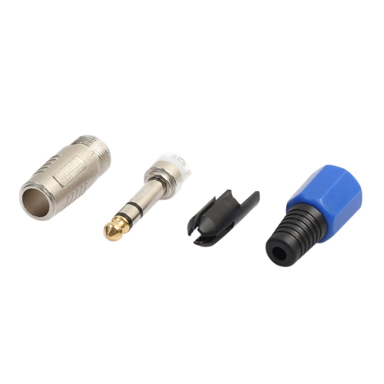 2 ชิ้น 6.35 มิลลิเมตรชุบทองเสียงเสียบสเตอริโอไมโครโฟนปลั๊กสายไฟ, 2 PCS