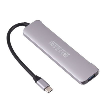 6 in 1 มัลติฟังก์ชั่น Type-C / USB-C อะแดปเตอร์ Docking Station