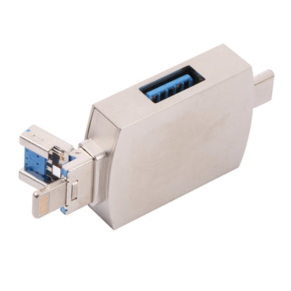8 ใน 1 Type-C / USB-C + 8 พิน + USB คู่ + SD + TF + ไมโครการ์ด + อะแดปเตอร์มัลติฟังก์ชั่น OTG, 8 In 1